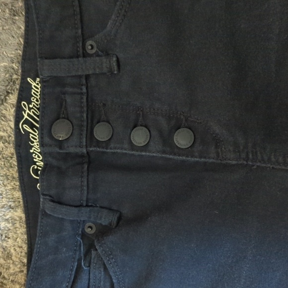 Universal Thread High Rise Skinny Bootcut Women's Size 0/25R  Black Jeans Pants - Picture 3 of 8